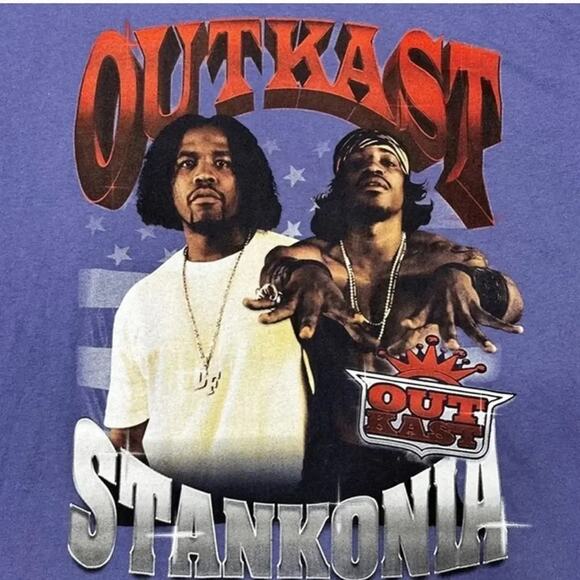 Outkast Official Stankonia Rap Album Graphic Band T-Shirt Purple Men’s XXL - Picture 4 of 8